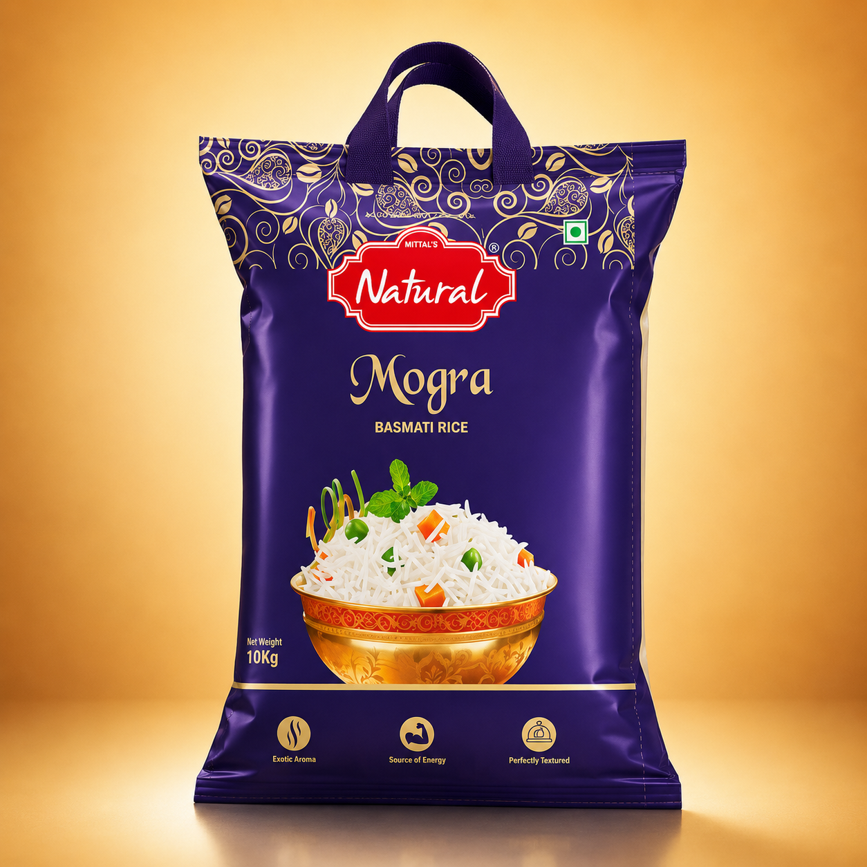 Pouch of Mittal's Natural Basmati Mogra everyday rice