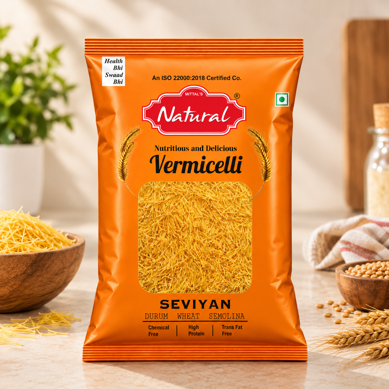 400 g orange pouch of Mittal's Natural Vermicelli seviyan